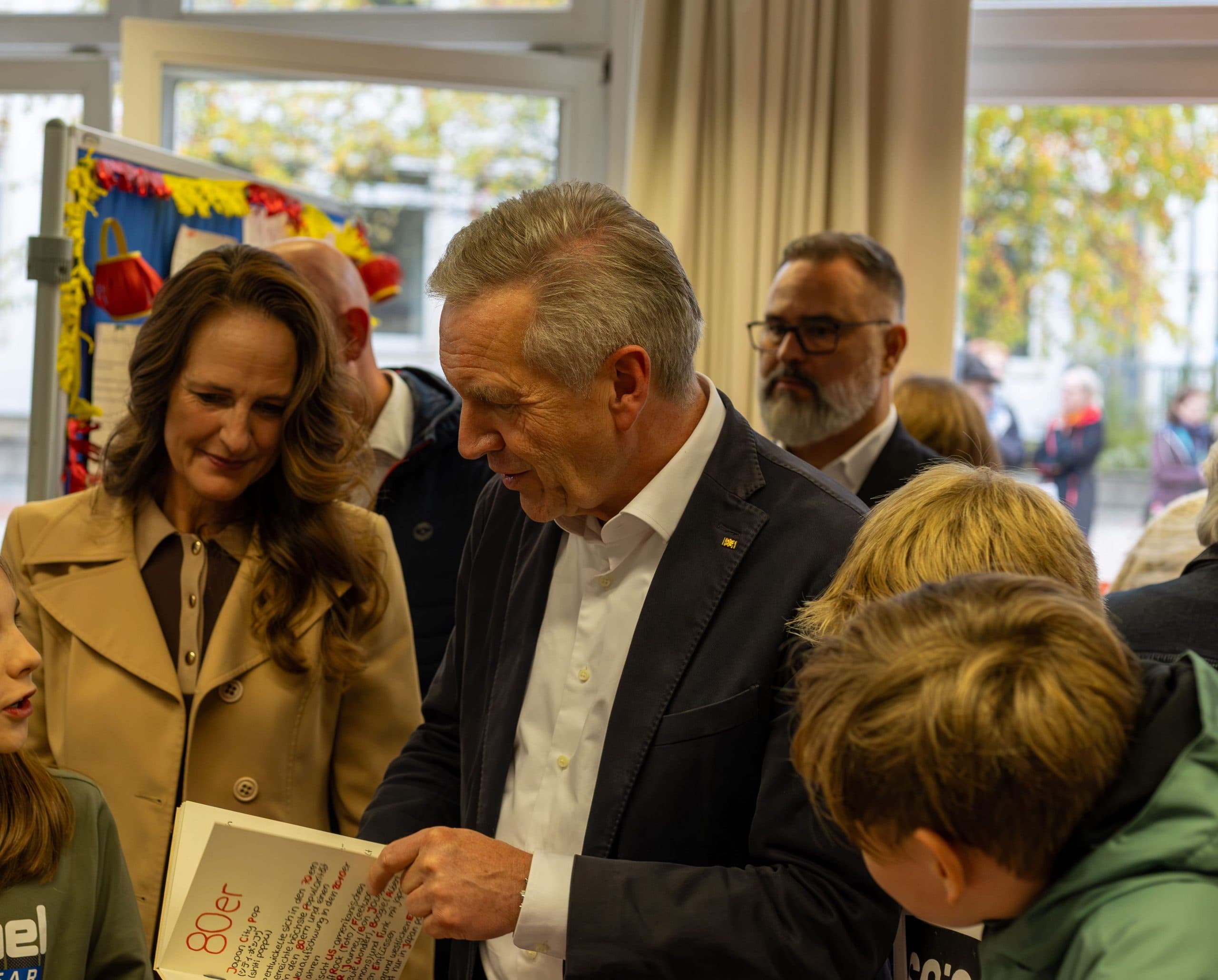 Christian Wulff besucht die Projektwoche