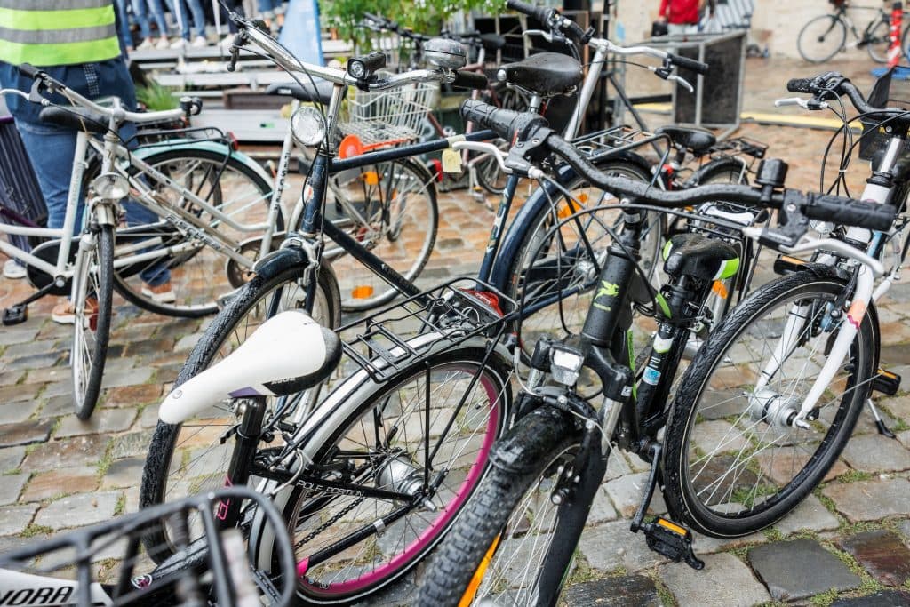 Fertige Räder nach dem Upcycling